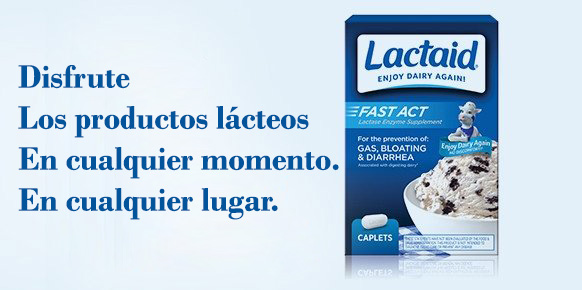 Suplementos de enzima lactasa LACTAID® Fast Act