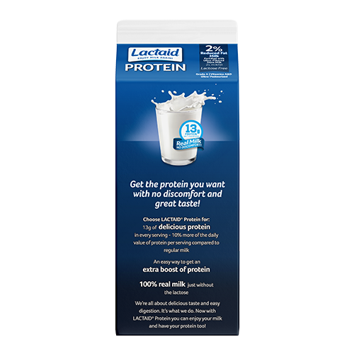 Imagen 2 de la leche LACTAID® reducida en grasa al 2 % con proteínas