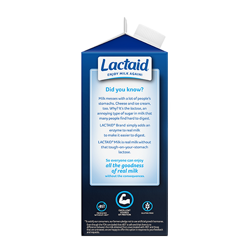 Imagen 3 de la leche LACTAID® reducida en grasa al 2 % con proteínas