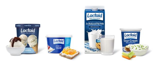 Gama de productos de marca Lactaid