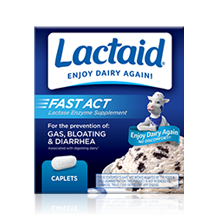 Comprimidos LACTAID Fast Act de suplemento de enzima lactasa